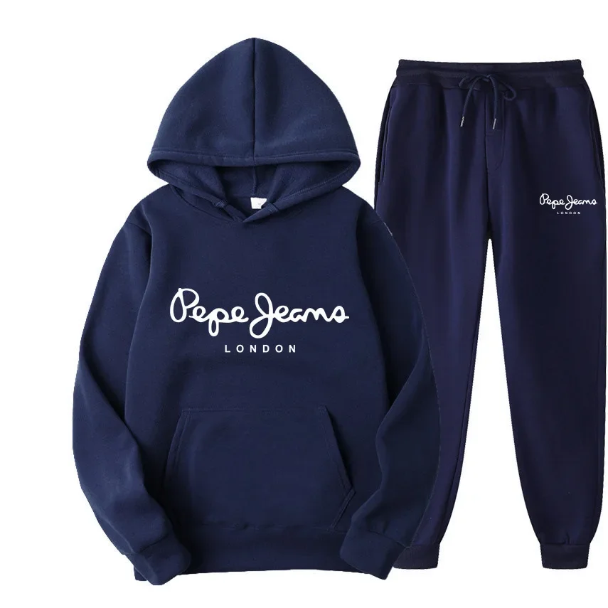 Street Fashion Hip Hop - Men Women Printed Hoodie Tracksuit Two