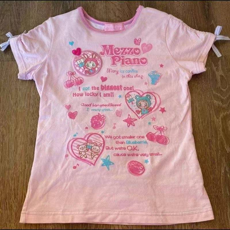 Vintage Kawaii Cute Short Slee - Street Fashion Girl ulasan dan harga