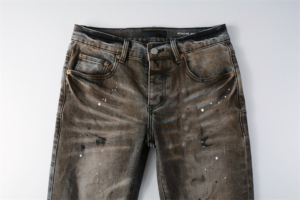 Men Fashion American Jeans Hig - Distressed Jean Rip ulasan dan harga