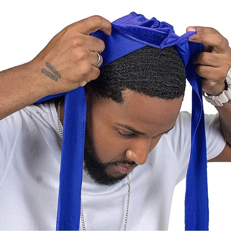 kkjoy Unisex Velvet Durags Ban - Street Fashion Hats ulasan dan harga