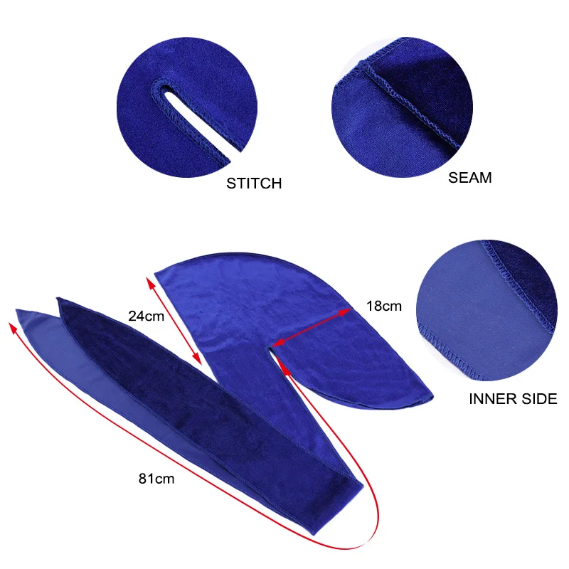 kkjoy Unisex Velvet Durags Ban - Street Fashion Hats ulasan dan harga