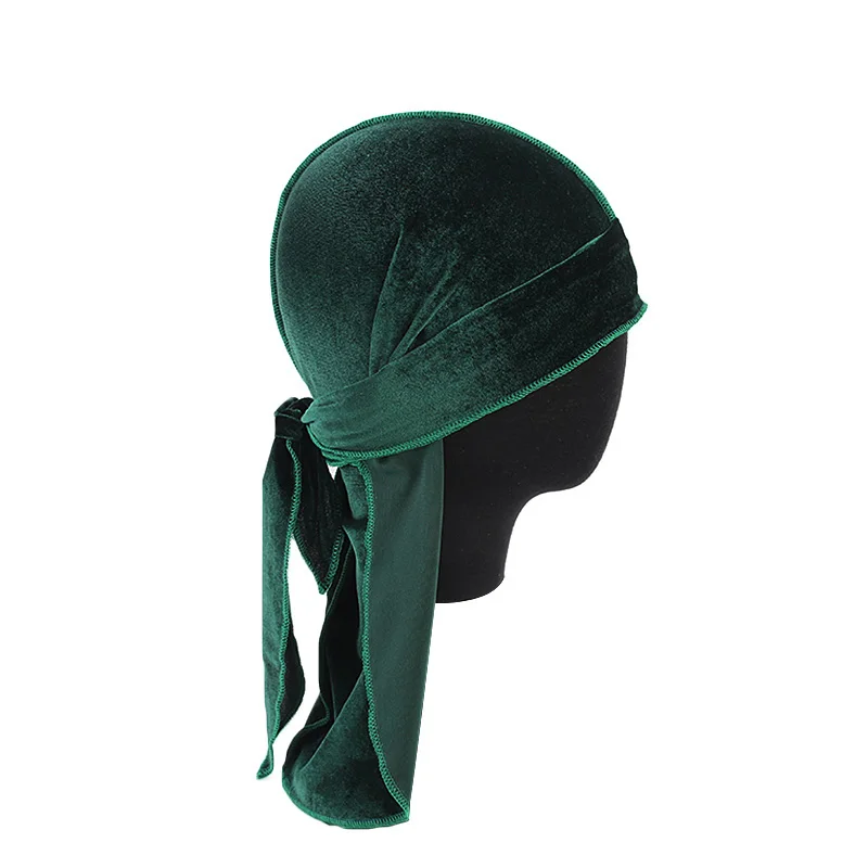 kkjoy Unisex Velvet Durags Ban - Street Fashion Hats ulasan dan harga