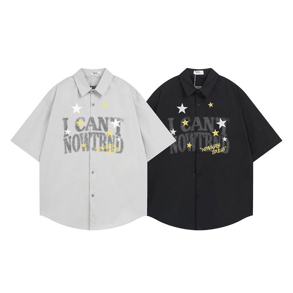 Funny Print Fashion Shirt Shor - Street Fashion Reviews ulasan dan harga