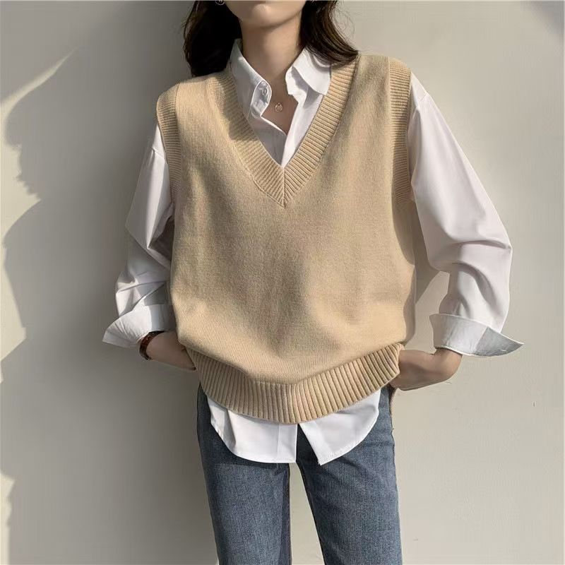 Fall Winter Sweater Vest Women - Korean Street Fashion Female ulasan dan harga
