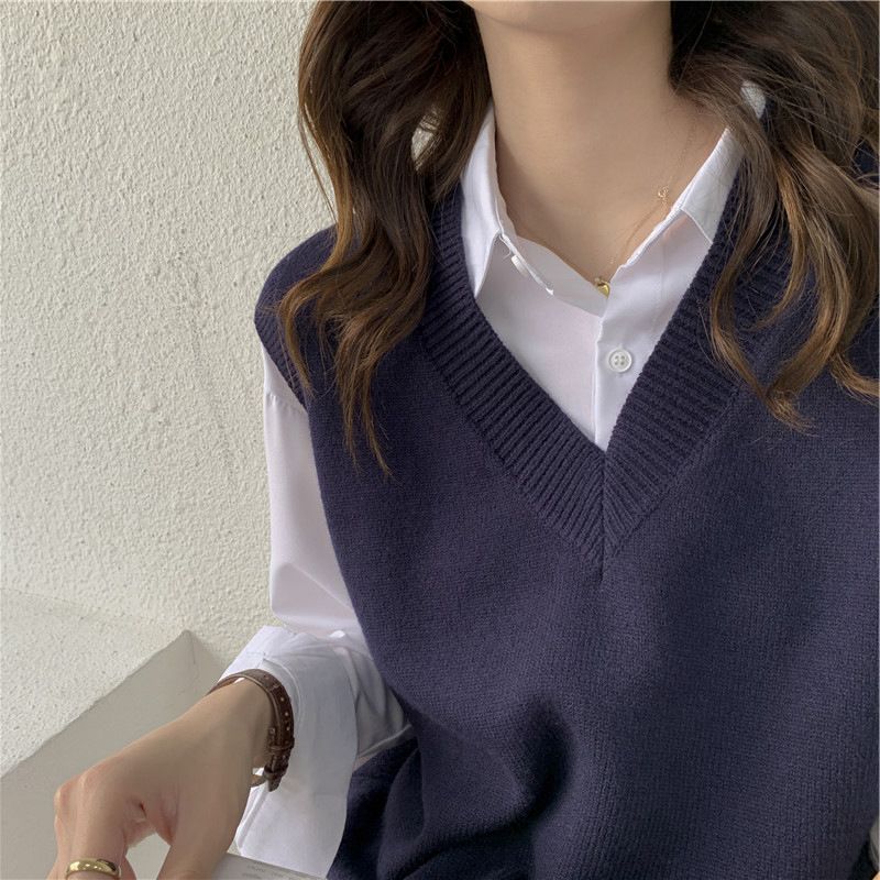 Fall Winter Sweater Vest Women - Korean Street Fashion Female ulasan dan harga