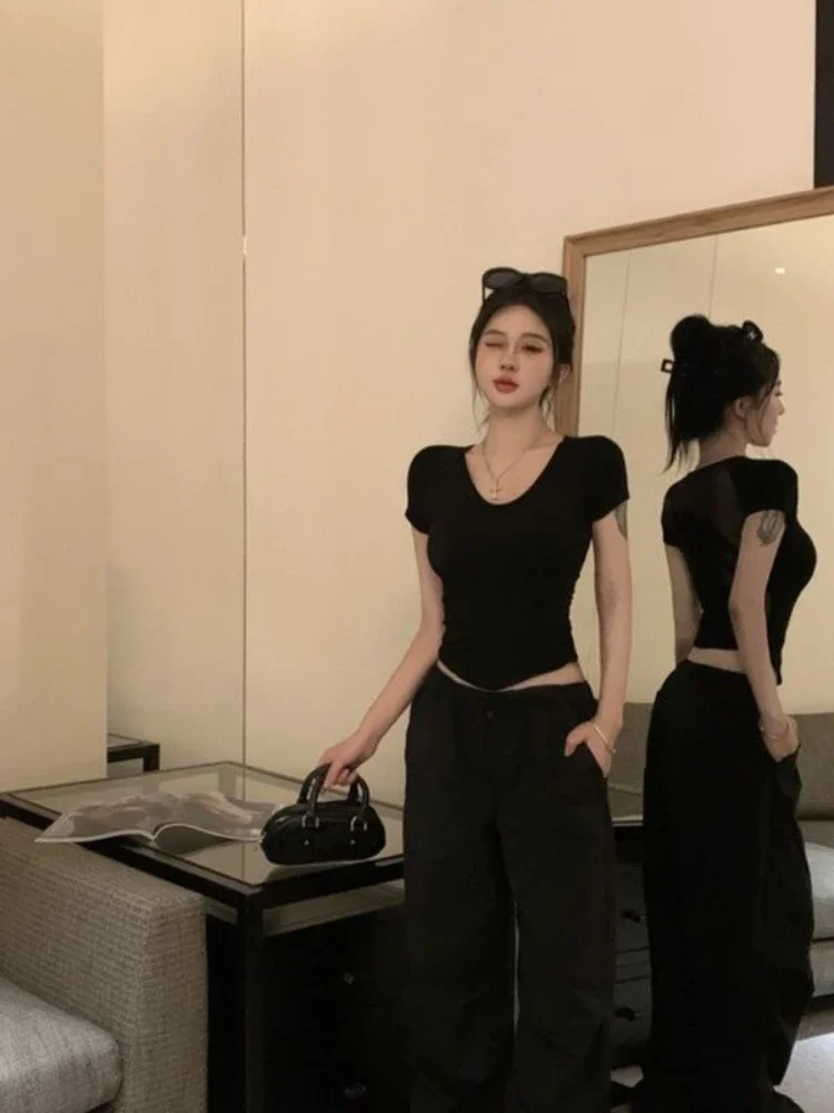 Back-length Tops Woman Black C - Street Fashion Reviews ulasan dan harga