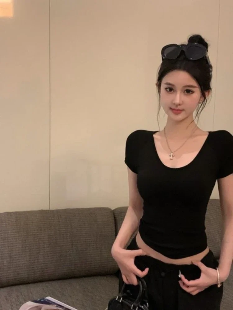 Back-length Tops Woman Black C - Street Fashion Reviews ulasan dan harga