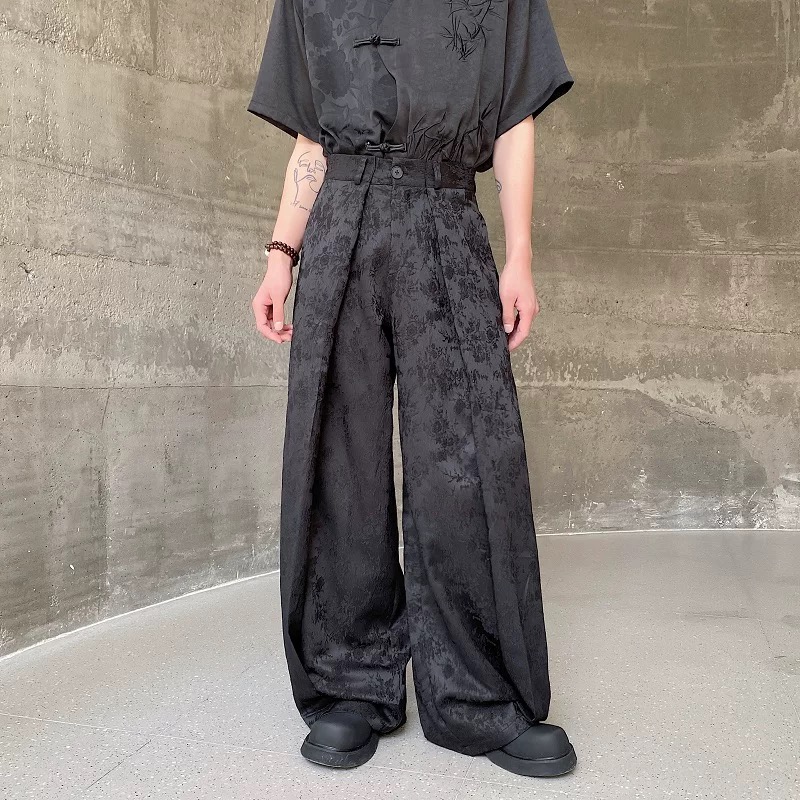 Men Chinese Style Wide Leg Pan - Street Fashion In Chinese ulasan dan harga