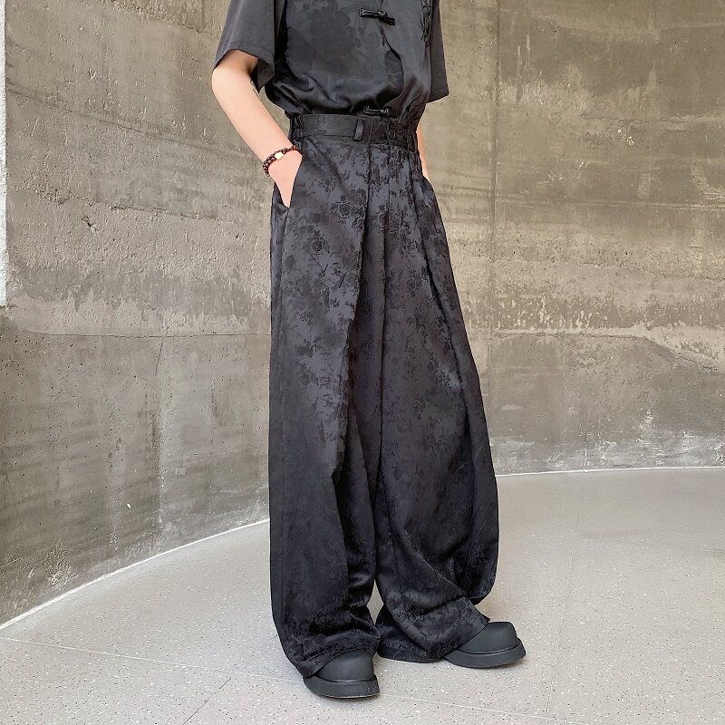 Men Chinese Style Wide Leg Pan - Street Fashion In Chinese ulasan dan harga