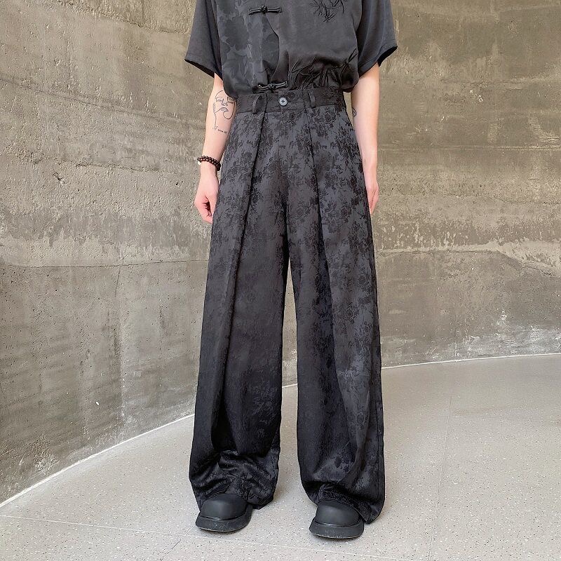 Men Chinese Style Wide Leg Pan - Street Fashion In Chinese ulasan dan harga