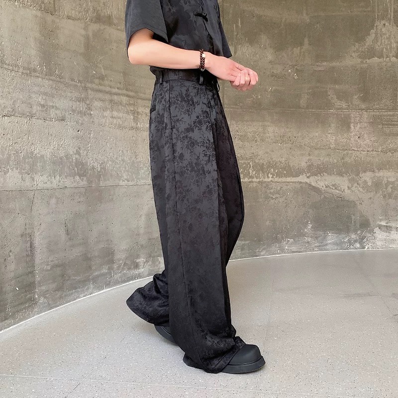 Men Chinese Style Wide Leg Pan - Street Fashion In Chinese ulasan dan harga