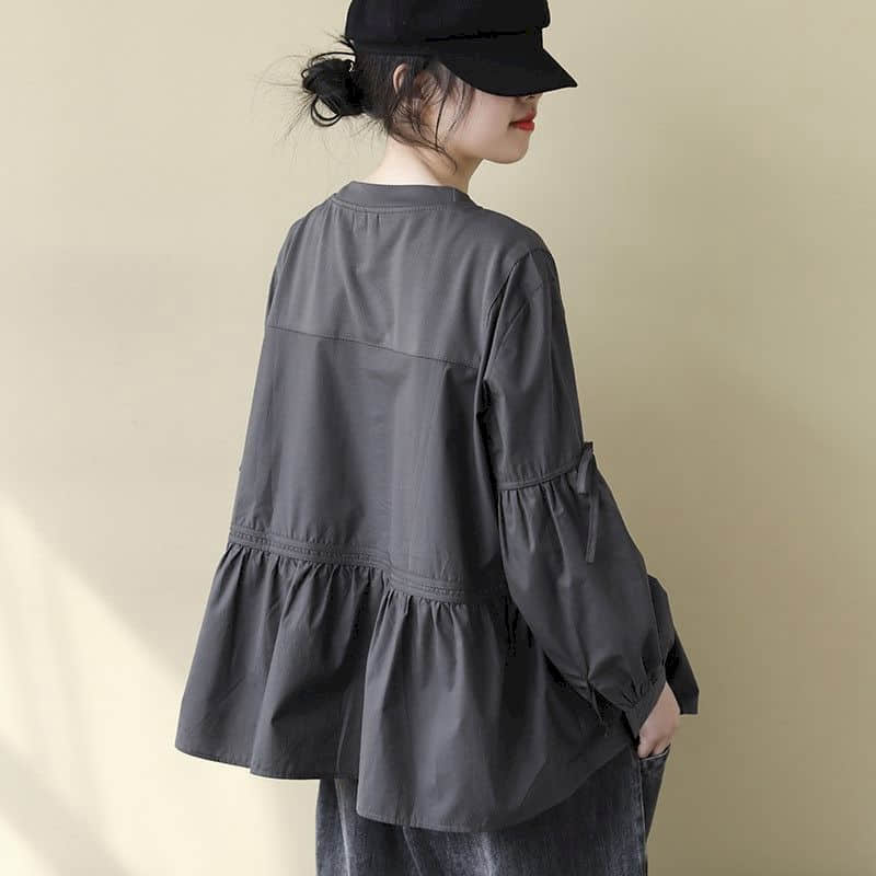 Solid T-shirts for Women Overs - Longline Tee Oversized ulasan dan harga