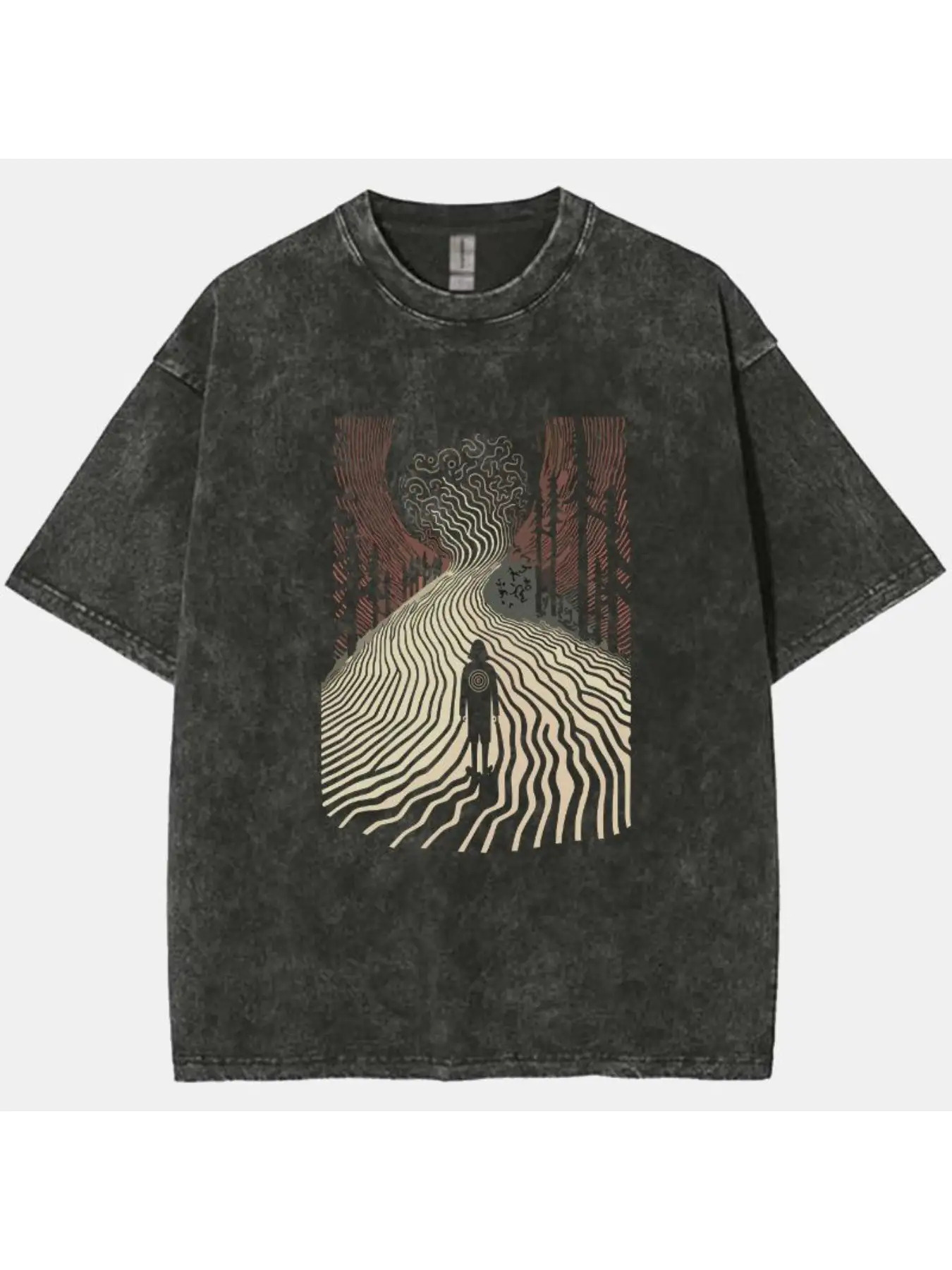 Men's and Women's Vintage Blac - Longline Tee Oversized ulasan dan harga