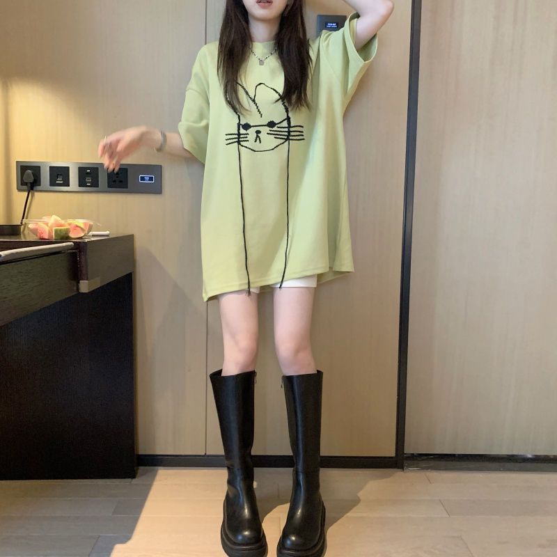 2023 Summer Fashion Minimalist - Longline Tee Oversized ulasan dan harga