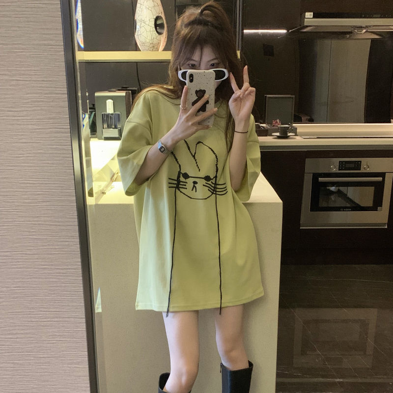 2023 Summer Fashion Minimalist - Longline Tee Oversized ulasan dan harga