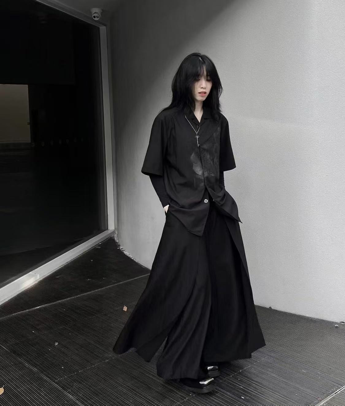 Cool Black New Chinese Style C - Street Fashion In Chinese ulasan dan harga