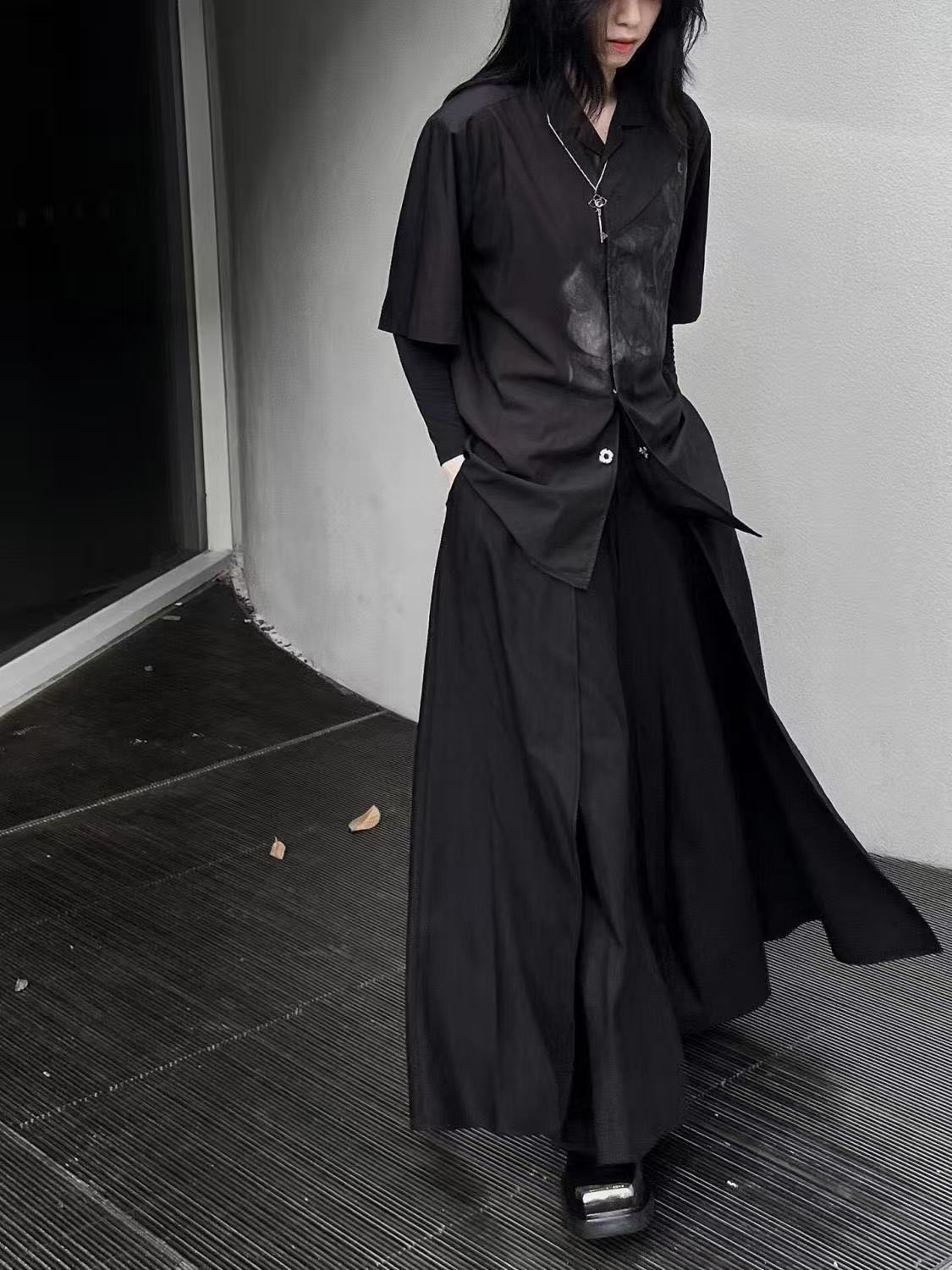 Cool Black New Chinese Style C - Street Fashion In Chinese ulasan dan harga
