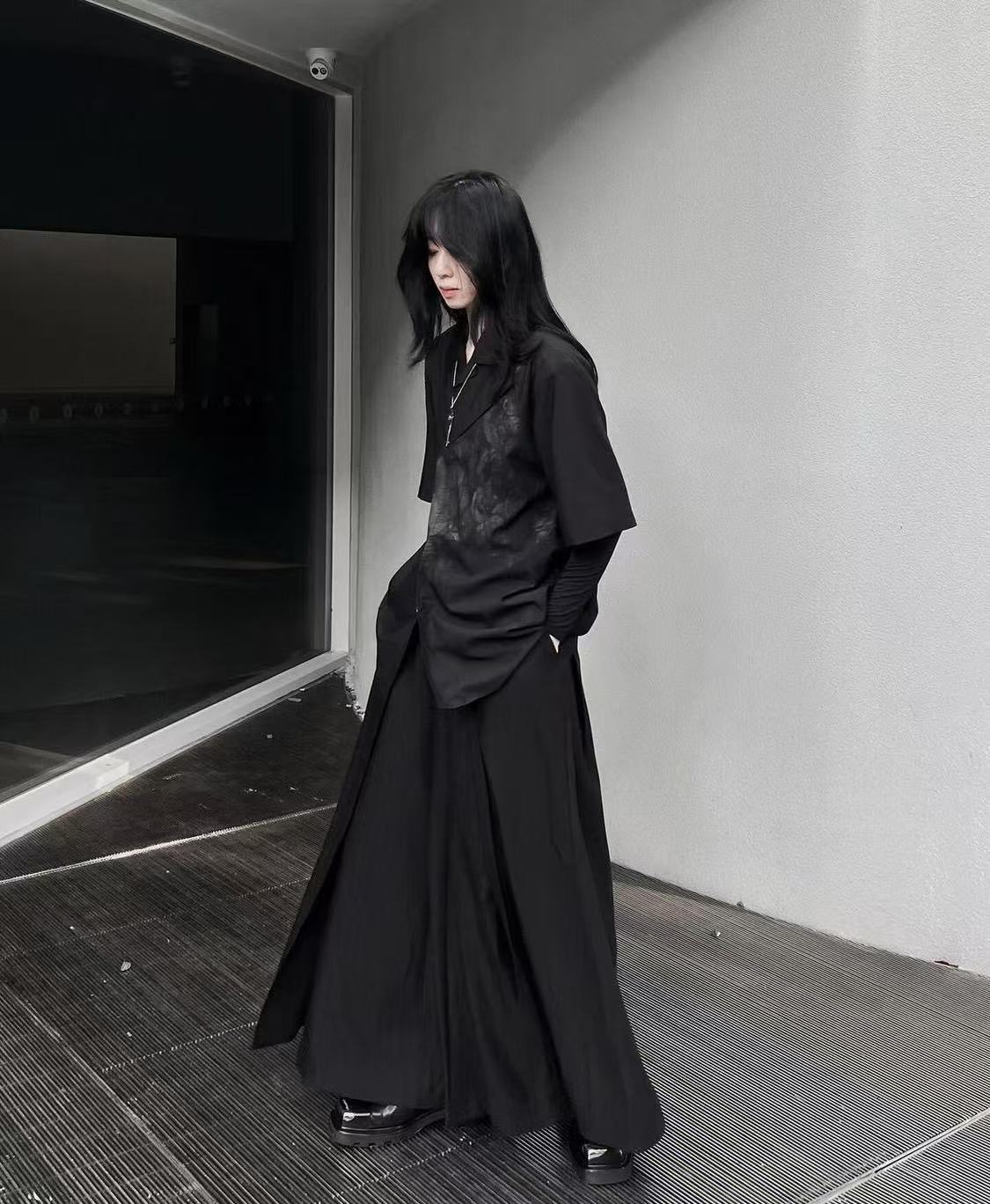 Cool Black New Chinese Style C - Street Fashion In Chinese ulasan dan harga