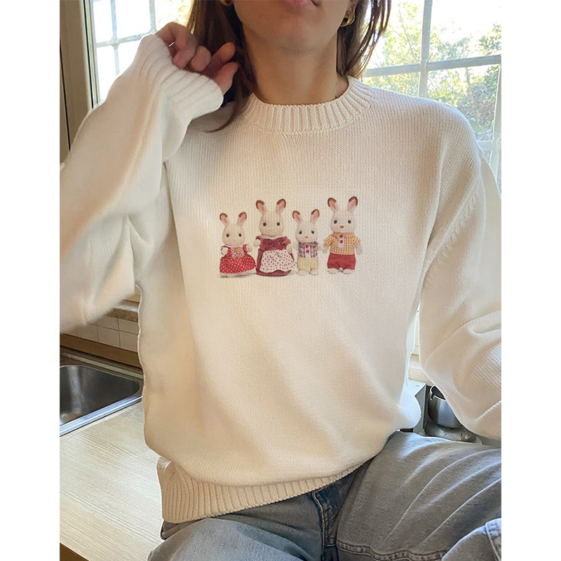 Spring Sweaters New Sweet Stre - Korean Street Fashion Female ulasan dan harga