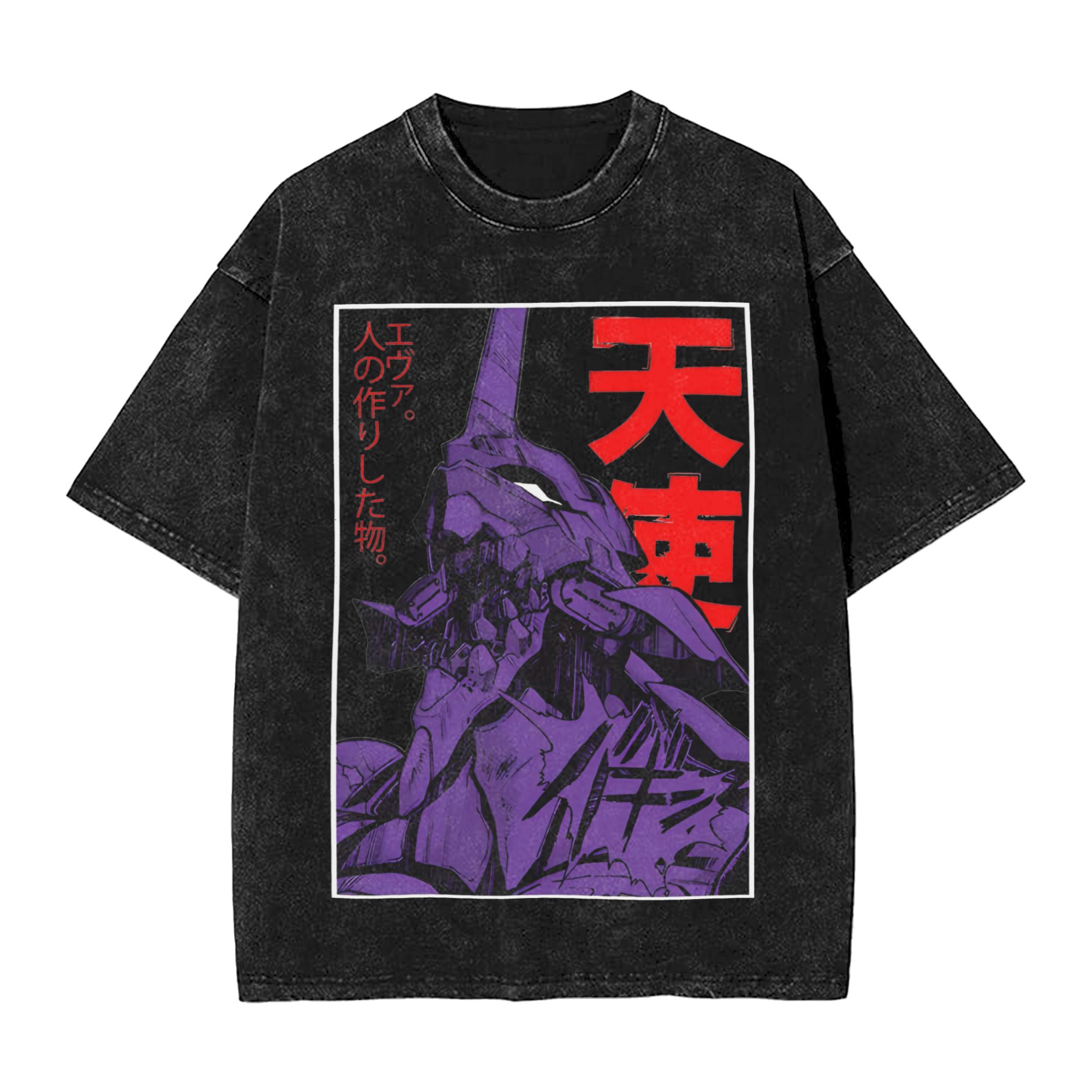 EVA Unit-01 Vintage Washed T-S - Street Fashion Magazine ulasan dan harga
