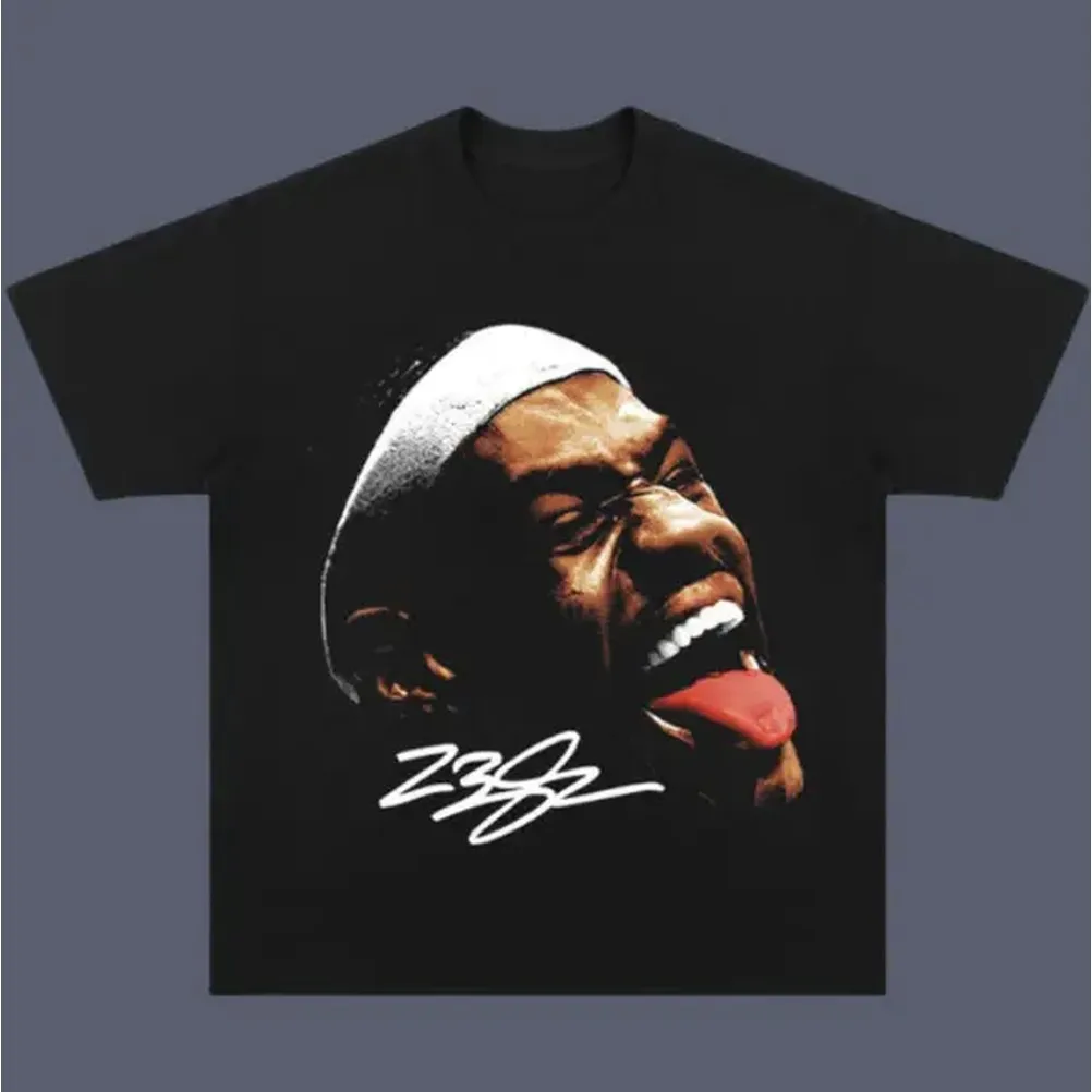 Retro Lebron James Vintage Tee - Street Fashion Magazine ulasan dan harga