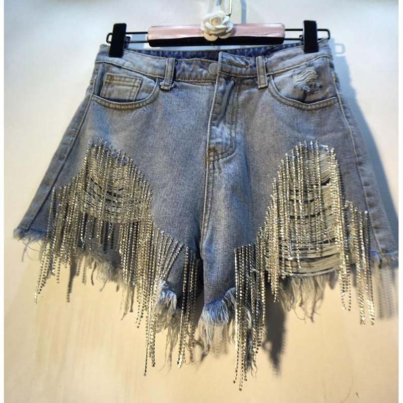 2026 Denim Shorts Women Hole R - Distressed Jean Rip ulasan dan harga