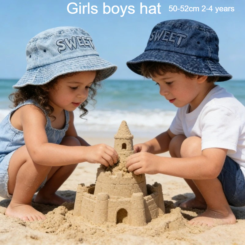 Japanese Retro Kids Bucket Hat - Street Fashion Hats ulasan dan harga
