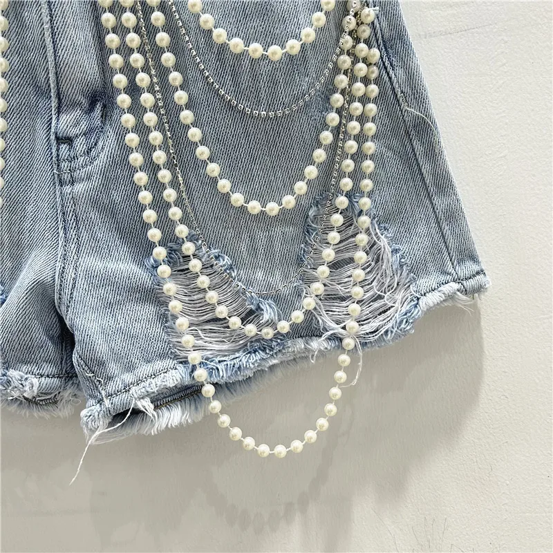 Ripped Holes Distressed Jean D - Distressed Jean Rip ulasan dan harga