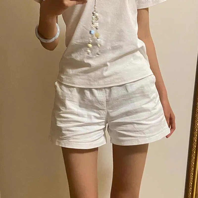 High Waist Cotton Shorts Women - Korean Street Fashion Female ulasan dan harga