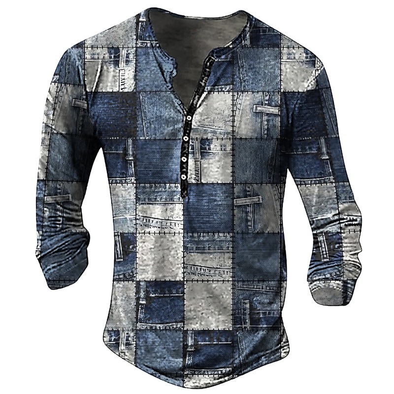 Vintage Men's T-shirt Graphic  - Longline Tee Oversized ulasan dan harga