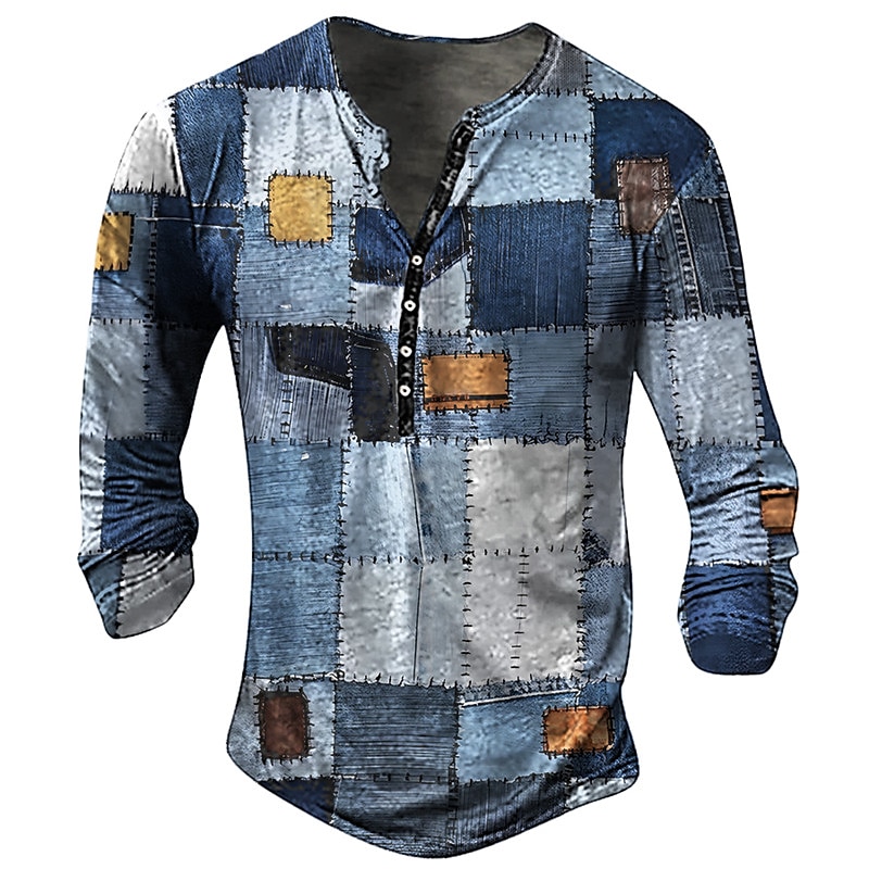 Vintage Men's T-shirt Graphic  - Longline Tee Oversized ulasan dan harga