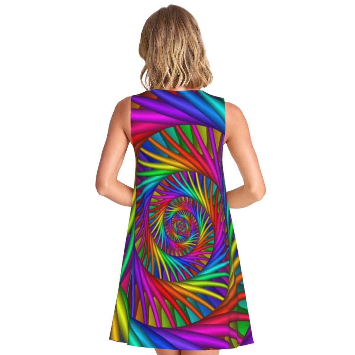 Rainbow Psychedelic Spiral Fra - Queen Street Fashion ulasan dan harga