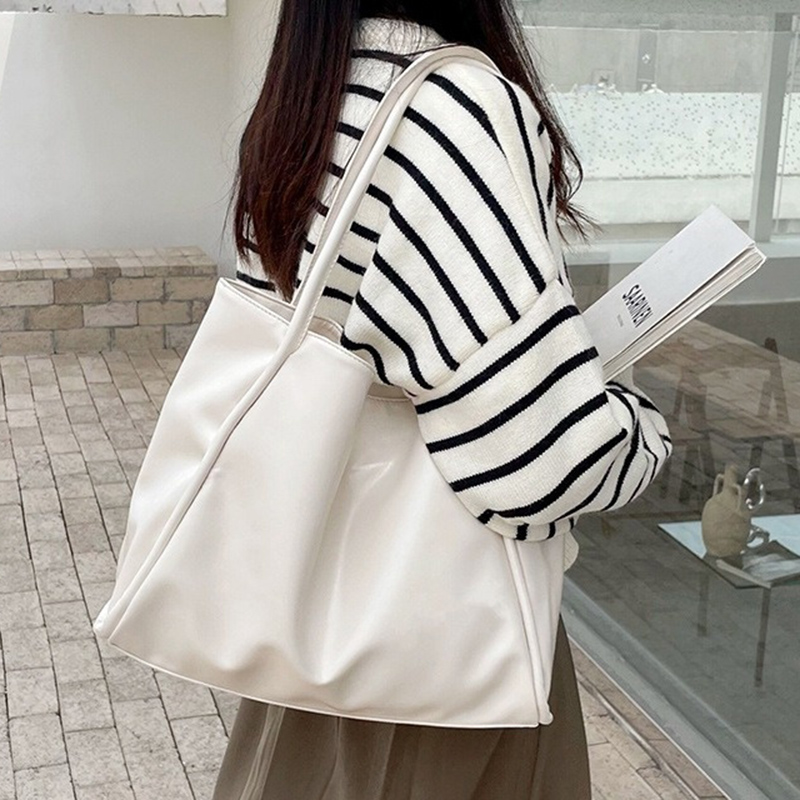 2026 Women New Vintage Shoulde - Korean Street Fashion Female ulasan dan harga