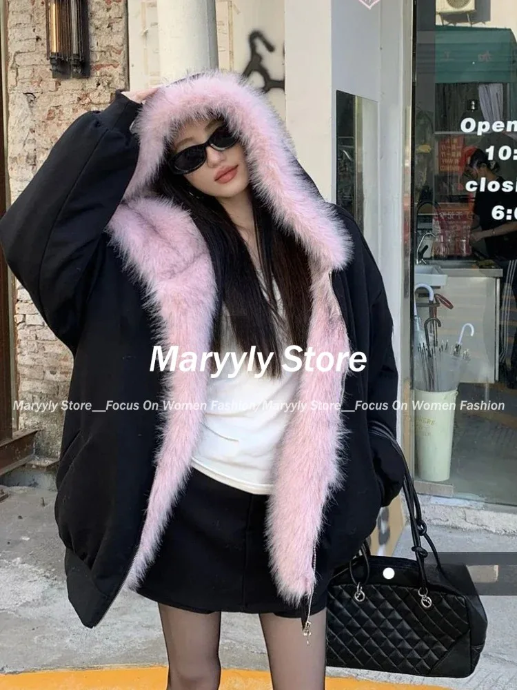 American Vintage Women's Fur P - Korean Street Fashion Female ulasan dan harga