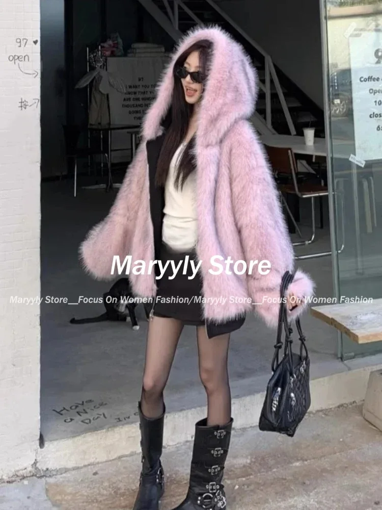 American Vintage Women's Fur P - Korean Street Fashion Female ulasan dan harga
