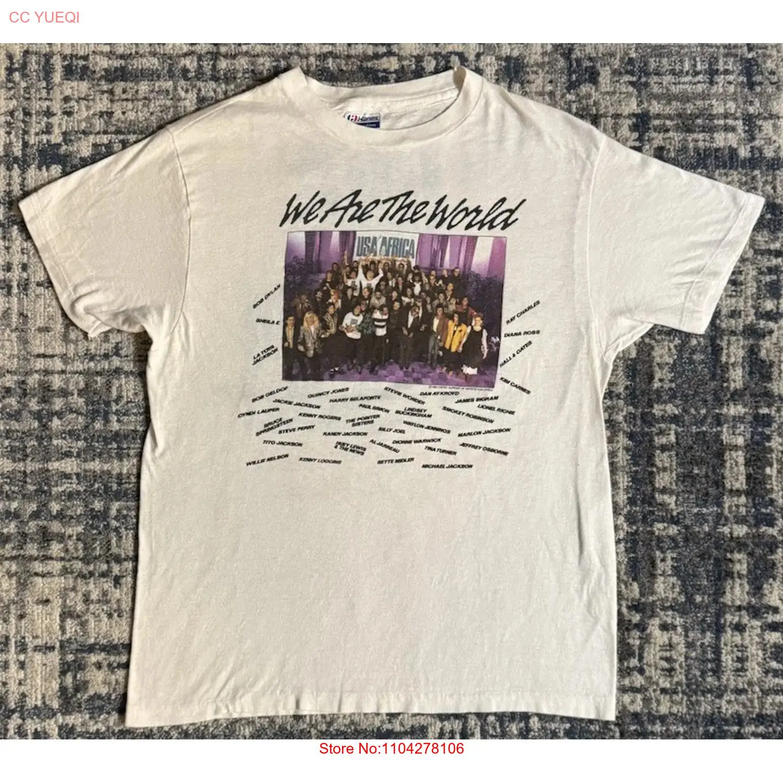 Vintage 1985 We Are The World  - Street Fashion Magazine ulasan dan harga