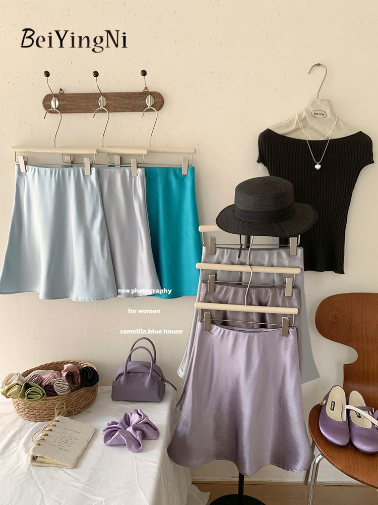 Beiyingni Luxury Satin Short S - Korean Street Fashion Female ulasan dan harga
