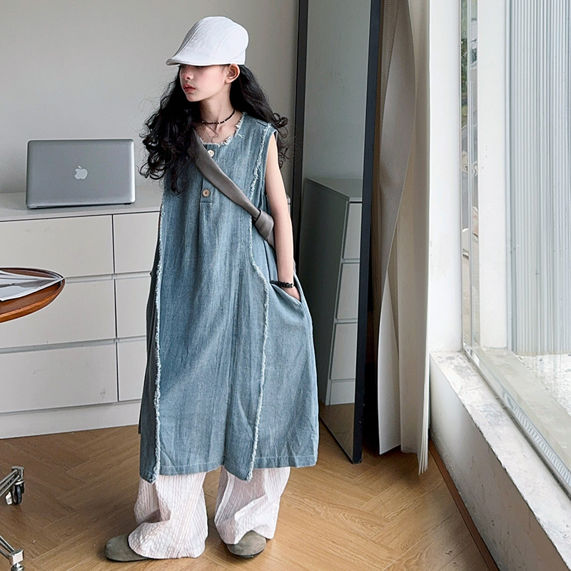 Loose Style Kids Luxury Summer - Street Fashion Girl ulasan dan harga