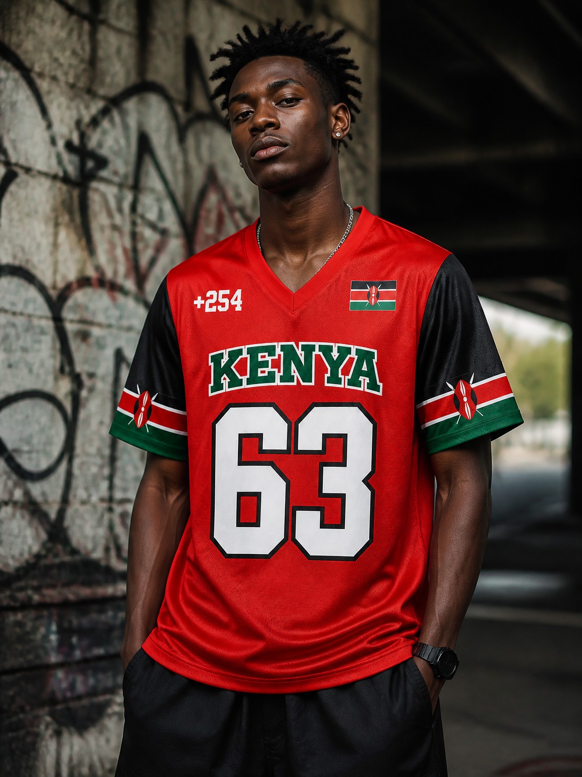 Men's Short-Sleeve Hip Hop Str - Street Fashion Kenya ulasan dan harga