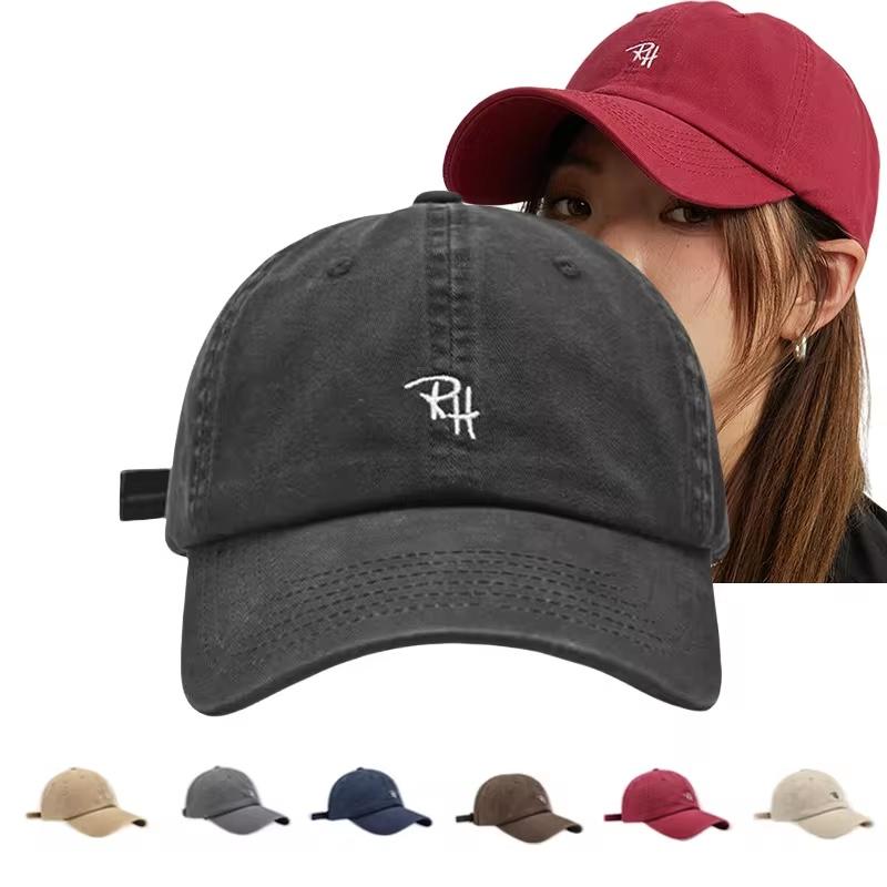 RH Letter Embroidery Baseball  - Street Fashion Hats ulasan dan harga