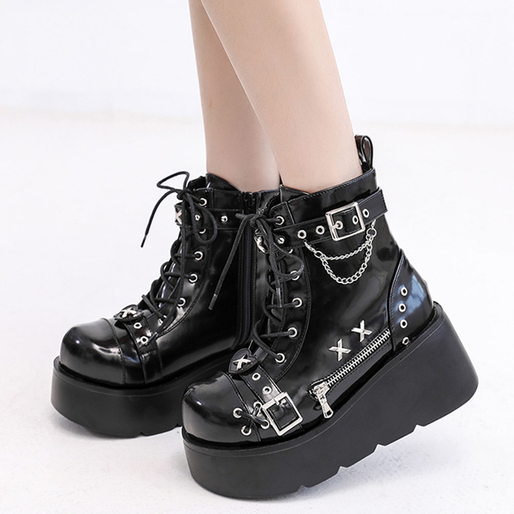 Brand New Ladies Goth Platform - Street Fashion Girl ulasan dan harga