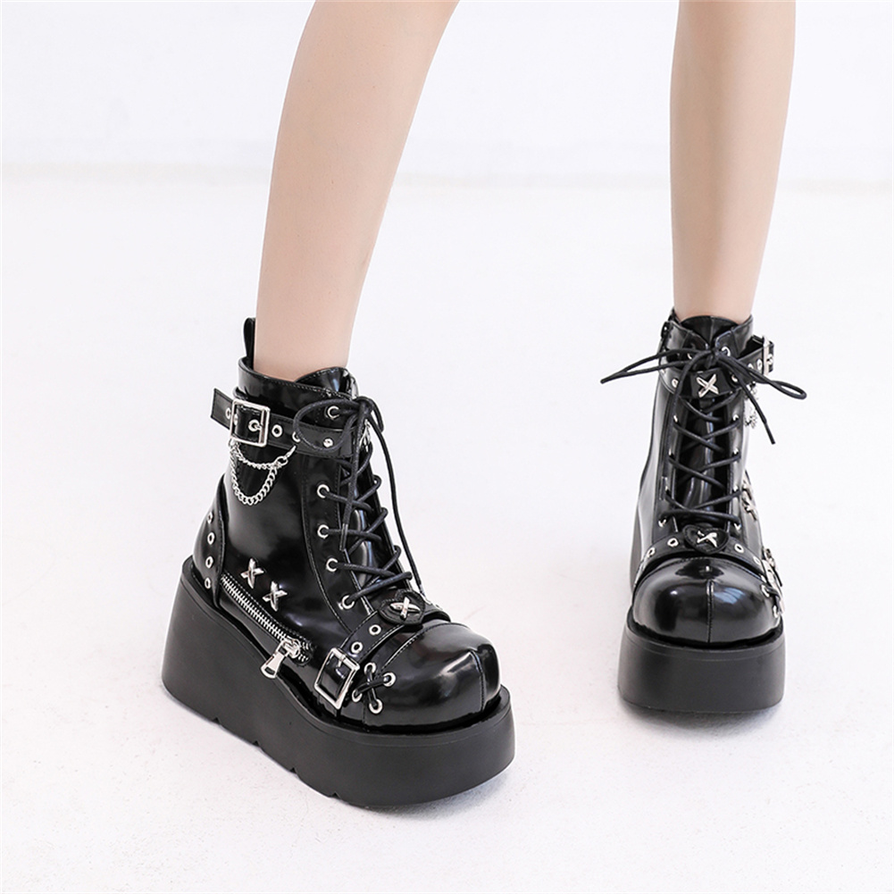 Brand New Ladies Goth Platform - Street Fashion Girl ulasan dan harga