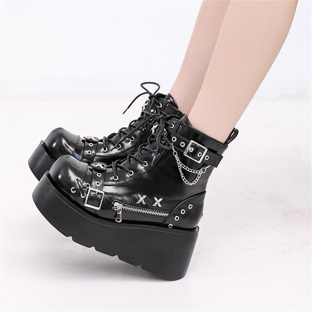 Brand New Ladies Goth Platform - Street Fashion Girl ulasan dan harga